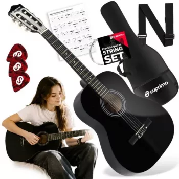 Suprimo CG34 BK klasická gitara 3/4 36 palcov čierna