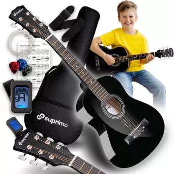 SUPRIMO JRA SET BK 1/4 veľkosť akustická gitara set čierny