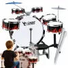 SUPRIMO K-DRUMS 2 veľká detská bicie súprava so 6 bubnami, červená/čierna
