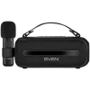 Reproduktor SVEN PS-255, čierny (12W, Bluetooth, FM, USB, karaoke mikrofón, 3600mAh)