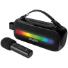 Reproduktor SVEN PS-255, čierny (12W, Bluetooth, FM, USB, karaoke mikrofón, 3600mAh)