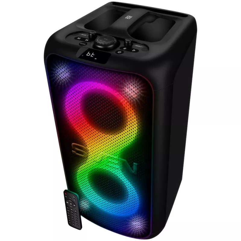 SVEN PS-960 2.0 prenosný Bluetooth reproduktor 160W TWS FM USB LED čierny