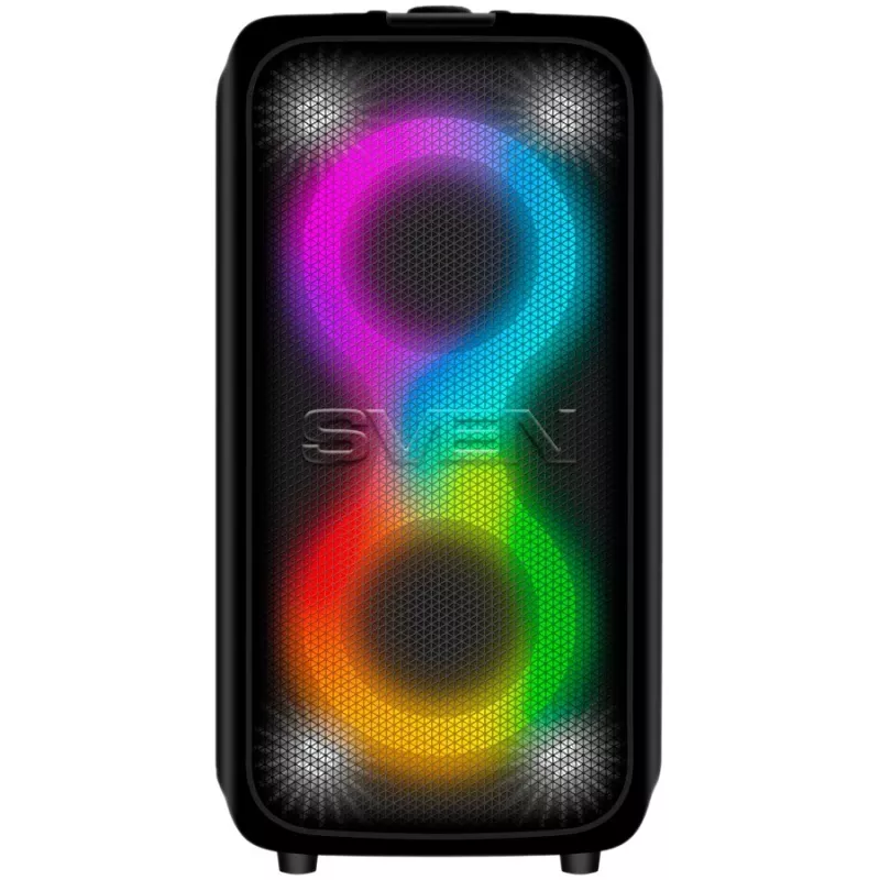 SVEN PS-960 2.0 prenosný Bluetooth reproduktor 160W TWS FM USB LED čierny