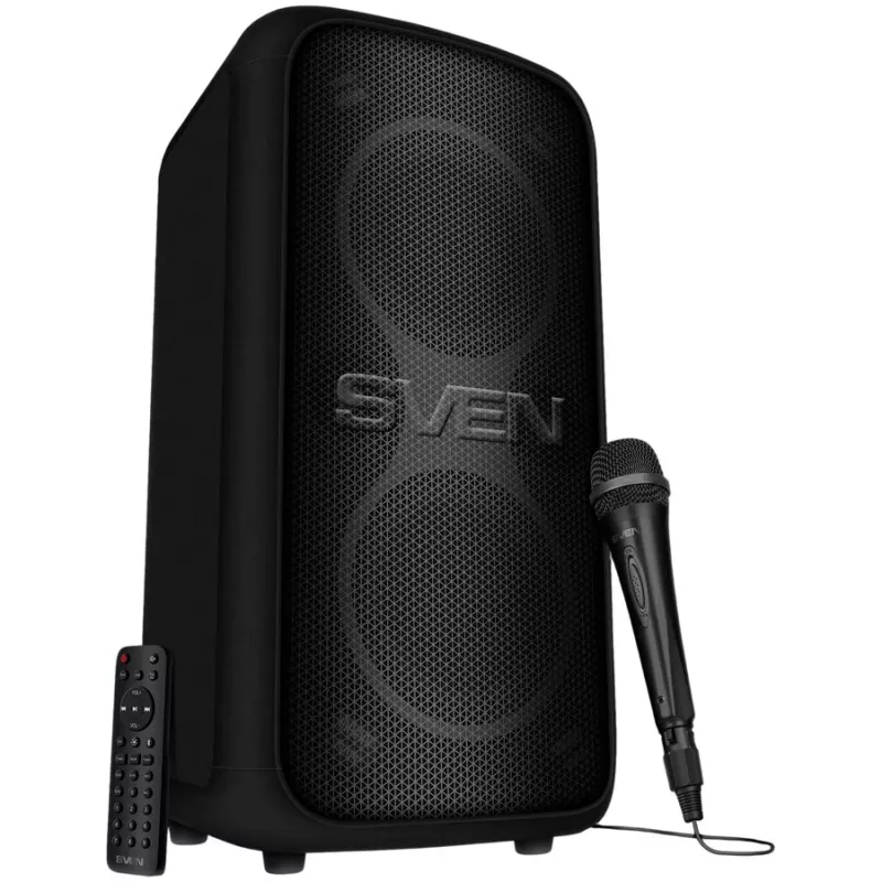 SVEN PS-960 2.0 prenosný Bluetooth reproduktor 160W TWS FM USB LED čierny