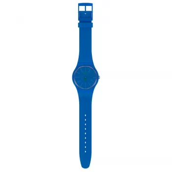 Swatch New Gent SO29N700 pánske hodinky modré biokeramika 41 mm