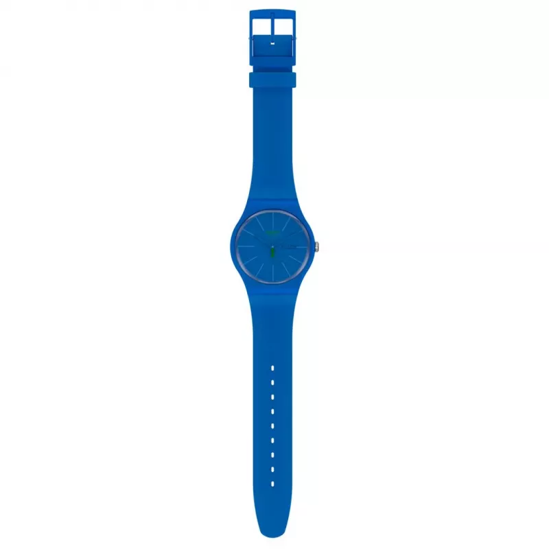 Swatch New Gent SO29N700 pánske hodinky modré biokeramika 41 mm