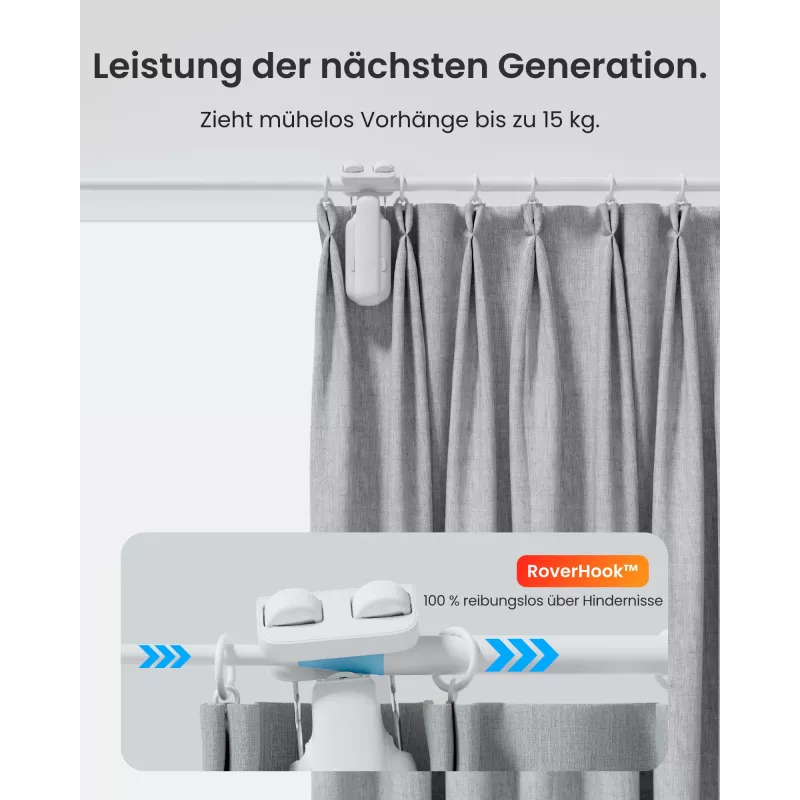 Switchbot Curtain Rod 3 (2025) Smart Curtain Motor biela