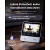 Switchbot SWB VDB-M-SW - WiFi videovrátnik s 4,3-palcovým farebným displejom (biela/strieborná)