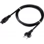 SYGONIX SY-5042688 napájací kábel pre chladiace zariadenia, Schuko na IEC C13, 1,8 m, čierny
