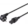 Sygonix SY-5043444 napájací kábel pre teplovzdušné spotrebiče Schuko na IEC C15 2 m čierny