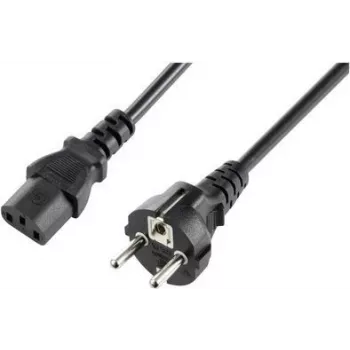 Sygonix SY-5243880 špirálový napájací kábel CEE 7/7 na IEC C13 2,5 m čierny