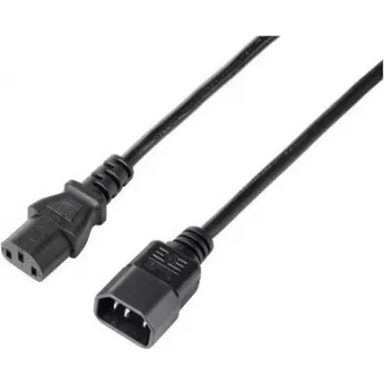 Sygonix SY-5243894 IEC C13/C14 predlžovací napájací kábel, 5 m, čierny
