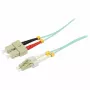 SYNERGY21 Sklenené vlákno patch kábel 10m LC-SC Duplex 50/125µm OM3 LSZH Aqua 2mm