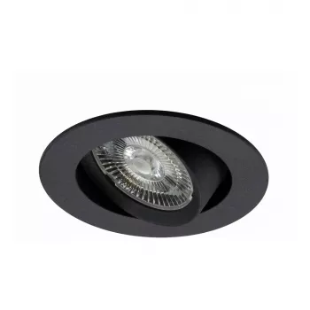 SYNERGY21 Helios LED vstavaný stropný spot čierny okrúhly otočný teplá biela 5W 400lm 2700K