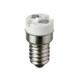 SYNERGY21 LED adaptér E14 na GX5.3 pre LED žiarovky, biely