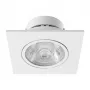 SYNERGY21 LED vstavaný stropný reflektor Helios biely - štvorcový + otočný - teplá biela