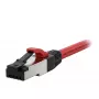 Synergy21 patch kábel RJ45, CAT8.1 2000MHz, 10m, červený, S/FTP, TPE/LSZH (SuperFlex), AWG26