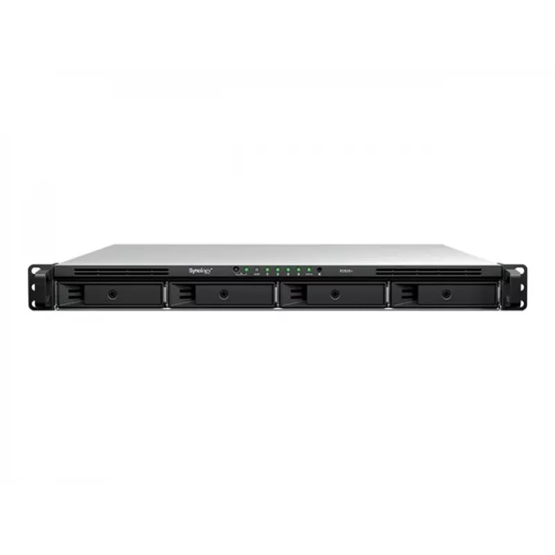 Synology RS826+ 1U Rackmount 4-Bay NAS, AMD Ryzen V1500B, 4GB DDR4 ECC, 4x 1GbE, bez pevných diskov