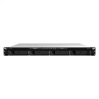 Synology RackStation RS826RP+ 4-Bay 1U Rackmount-NAS, AMD Ryzen V1500B, 4GB DDR4 ECC, 4x 1GbE, redundantný napájací zdroj