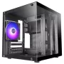 TACENS MARS MC-CUBE Micro-ATX skriňa, čierna, tvrdené sklo, ARGB, USB-C