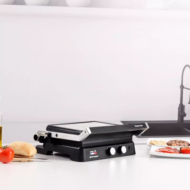 Taurus Bistro Gourmet 2600 W 2-in-1 kontaktný gril