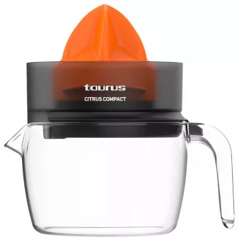 Taurus CITRUS COMPACT elektrický lis na citrusy 30 W čierna, oranžová, transparentná