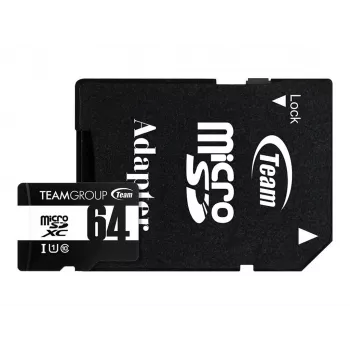 Team Group GO Card microSDXC 64 GB Class 10 UHS-I U1 s SD adaptérom