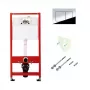 Tece Frame 9400412 s ovládacou doskou a tesnením pre závesné WC