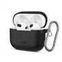 Tech-Protect Apple AirPods 3 silikónové puzdro s háčikom čierne