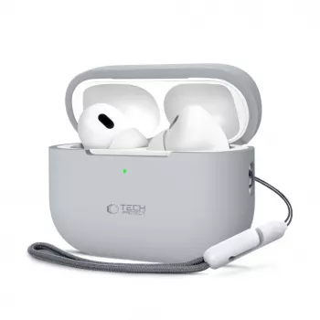 Tech-Protect Apple AirPods Pro 1 / 2 silikónové puzdro sivé