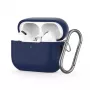 Tech-Protect Apple AirPods Pro 1 / 2 silikónové puzdro s háčikom modrá