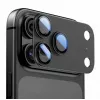 Tech-Protect CamFull Fit Ochrana objektívu fotoaparátu pre Apple iPhone 17 Pro, Čierna