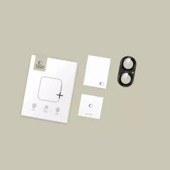 Tech-Protect CamFull Fit+ ochrana objektívu fotoaparátu pre Apple iPhone 17, čierna