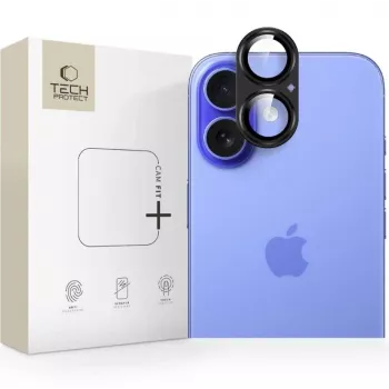 Tech-Protect CamFull Fit+ ochrana objektívu fotoaparátu pre Apple iPhone 17, čierna