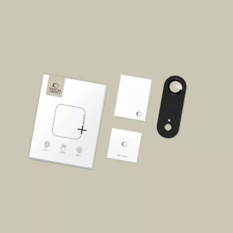 Tech-Protect CamFull Fit Ochrana objektívu fotoaparátu pre Apple iPhone Air, Čierna