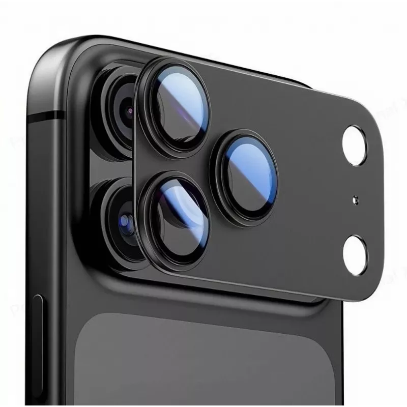 Tech-Protect CamFull Fit Ochrana objektívu fotoaparátu pre Apple iPhone 17 Pro Max, Čierna