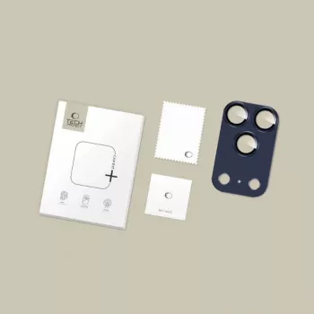 Tech-Protect CamFull Fit Ochrana objektívu fotoaparátu pre Apple iPhone 17 Pro, Deep Blue