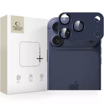 Tech-Protect CamFull Fit Ochrana objektívu fotoaparátu pre Apple iPhone 17 Pro, Deep Blue