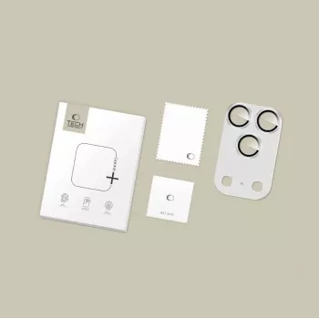 Tech-Protect CamFull Fit ochrana objektívu fotoaparátu pre Apple iPhone 17 Pro Max - strieborná