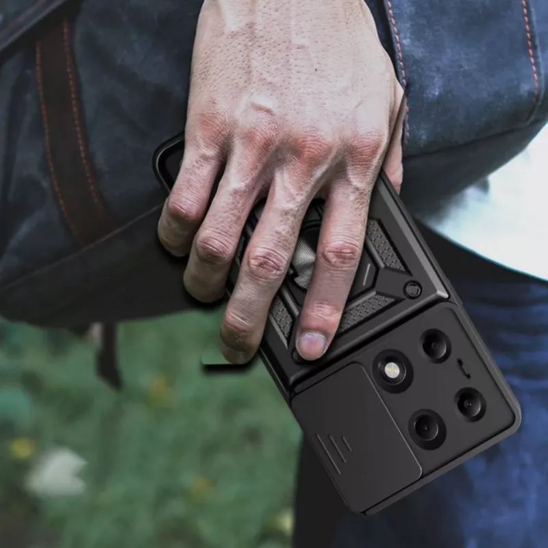 Tech-Protect CamShield Pro puzdro pre Xiaomi Redmi Note 13 Pro 4G / LTE / Poco M6 Pro 4G / LTE - čierne