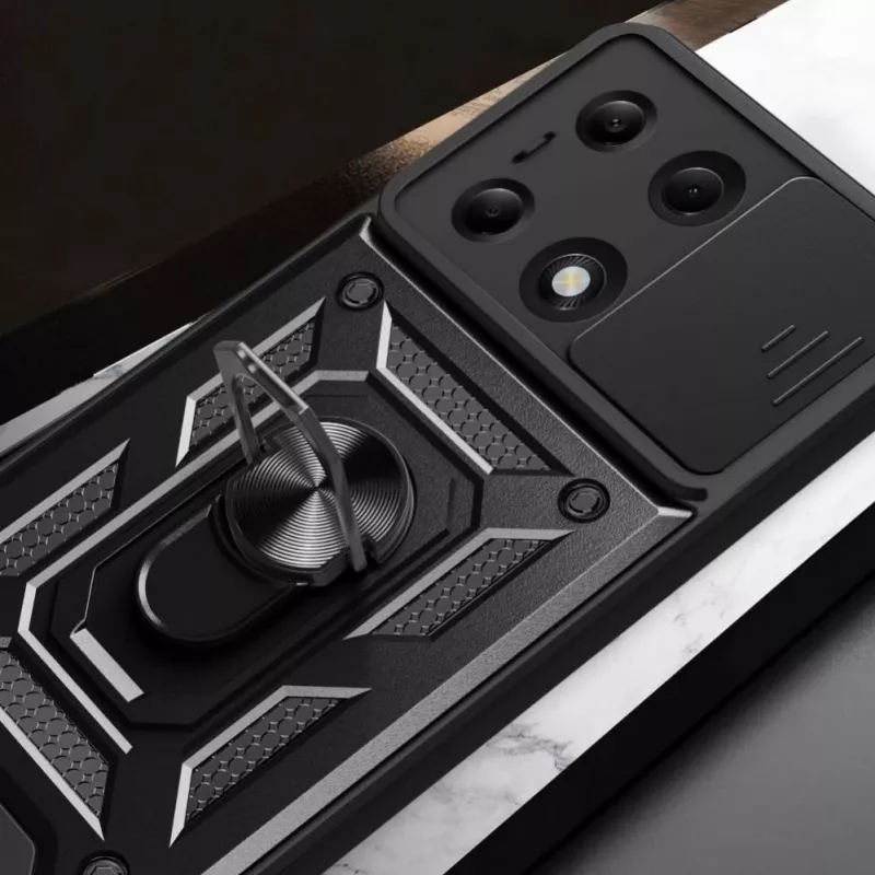 Tech-Protect CamShield Pro puzdro pre Xiaomi Redmi Note 13 Pro 4G / LTE / Poco M6 Pro 4G / LTE - čierne