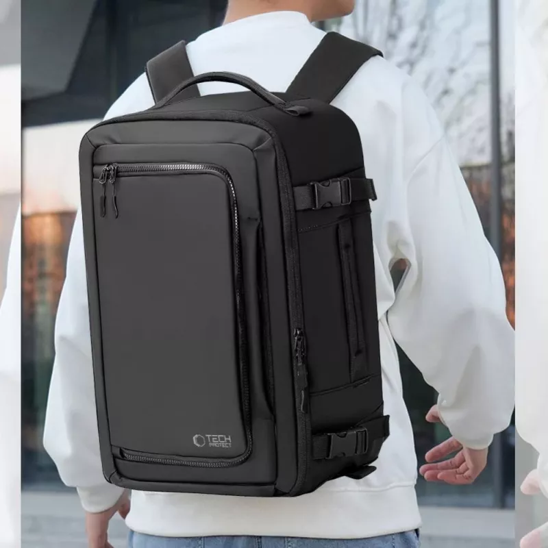 Tech-Protect Defender S50 batoh pre Ryanair & Wizzair, 20L na notebook - čierny