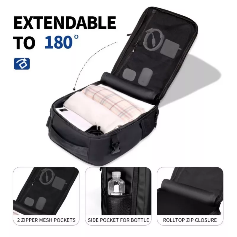 Tech-Protect Defender S50 batoh pre Ryanair & Wizzair, 20L na notebook - čierny