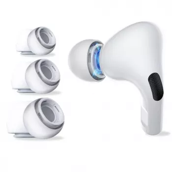Tech-Protect nástavce do uší pre AirPods Pro 1/2 - S/M/L - biele (3 páry)