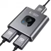 Tech-Protect HB07 USB-C hub adaptér 2-in-1 HDMI 4K 60Hz - sivý