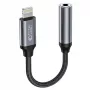 Tech-Protect adaptér Lightning (konektor samec) na 3,5-mm jack (konektor samica) - biely