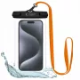 Tech-Protect Magmat Hybrid Case pre Apple iPhone 15 Pro Max, čierna/oranžová, MagSafe-kompatibilné