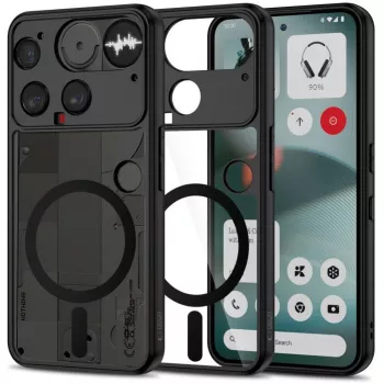 Tech-Protect MagMat MagSafe puzdro pre Nothing Phone 3 - čierne a transparentné