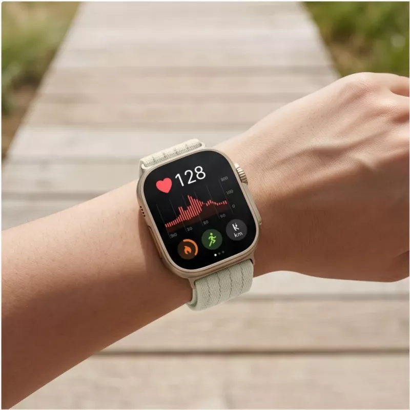 Tech-Protect nylonový remienok pre Huawei Watch Fit 3 / 4 / 4 Pro / 5 / 5 Pro - biely