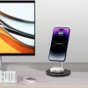 Tech-Protect QI15W-A21 MagSafe 15W indukčná nabíjačka s 2-in-1 stojanom na smartfón/slúchadlá - čierna